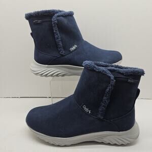 Tony Little Cheeks® Fit Body Vegan Boots with Energy Pads Blue Size 8.5 718724